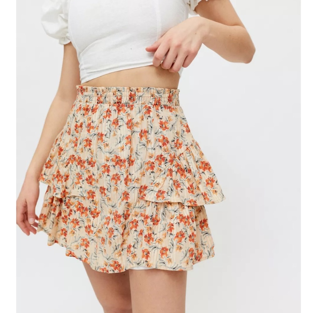 MINKPINK Zahari Ruffle Mini Skirt